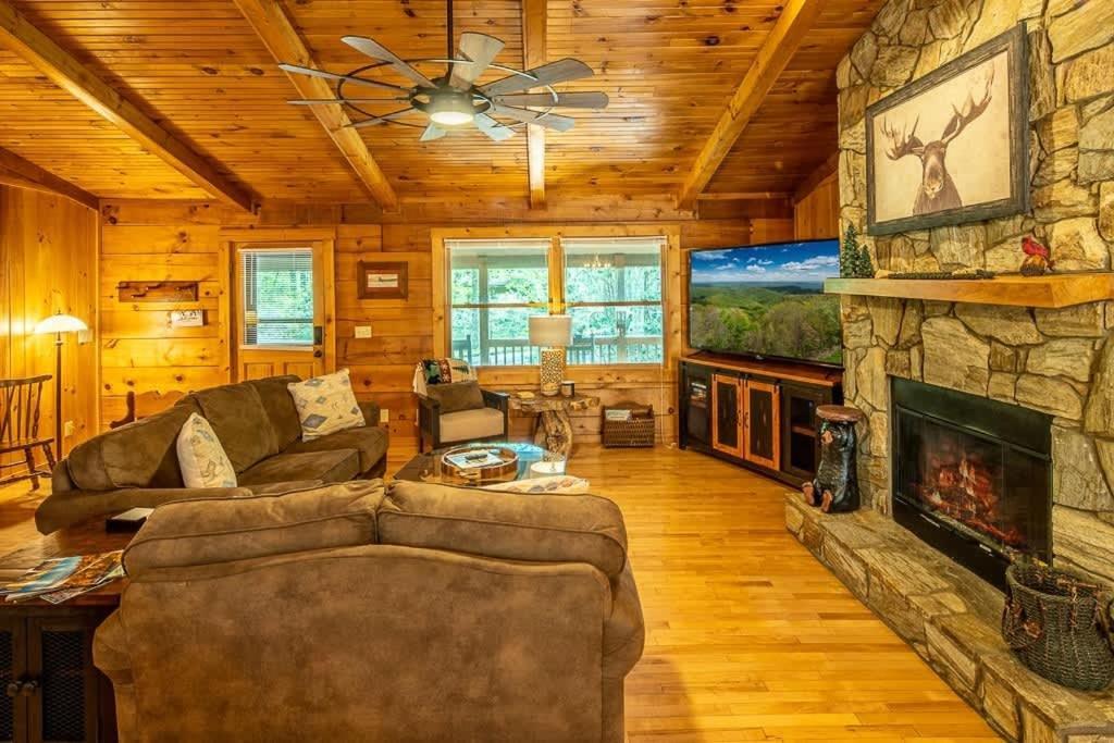 Cozy 'Grey Fox' Cabin Between Boone & Blowing Rock Kültér fotó